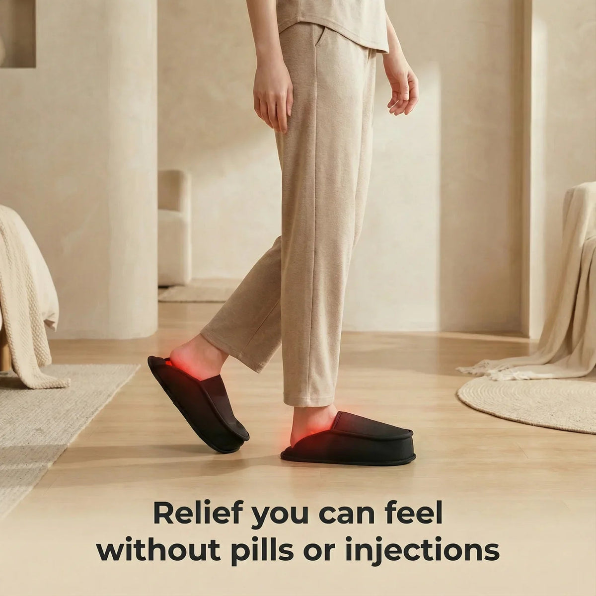 NEO LUMINUS Red Light Therapy Slippers