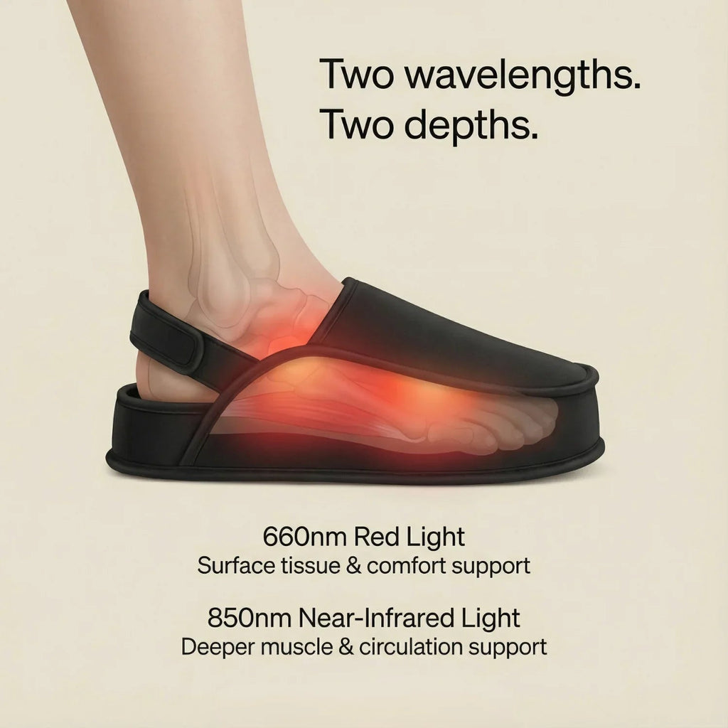 NEO LUMINUS Red Light Therapy Slippers